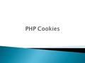  A cookie is often used to identify a user. A cookie is a small file that the server embeds on the user's computer. Each time the same computer requests.