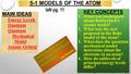 5-1 MODELS OF THE ATOM KEY CONCEPTS 1.What was inadequate about Rutherford’s atomic model? 2.What was the new proposal in the Bohr model of the atom? 3.What.