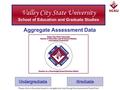 Valley City State University School of Education and Graduate Studies Aggregate Assessment Data Please click on the action boxes to navigate your way through.