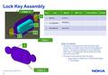 Company Confidential. ©2010 Nokia 1 1 Lock Key Assembly Notes for Suppliers This key is composed of a solid Plastic key (light blue) to be co-molded with.