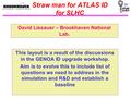 TC Straw man for ATLAS ID for SLHC This layout is a result of the discussions in the GENOA ID upgrade workshop. Aim is to evolve this to include list of.