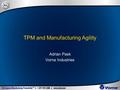 TPM and Manufacturing Agility