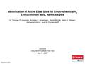 Identification of Active Edge Sites for Electrochemical H 2 Evolution from MoS 2 Nanocatalysts by Thomas F. Jaramillo, Kristina P. Jørgensen, Jacob Bonde,