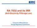 RA 7832 and its IRR (Anti-Electricity Pilferage Law)