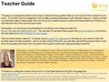 Teacher Guide This lesson is designed to teach kids to ask a critical thinking question that you can’t just put into a search box to solve. To do that,