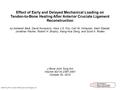 Effect of Early and Delayed Mechanical Loading on Tendon-to-Bone Healing After Anterior Cruciate Ligament Reconstruction by Asheesh Bedi, David Kovacevic,