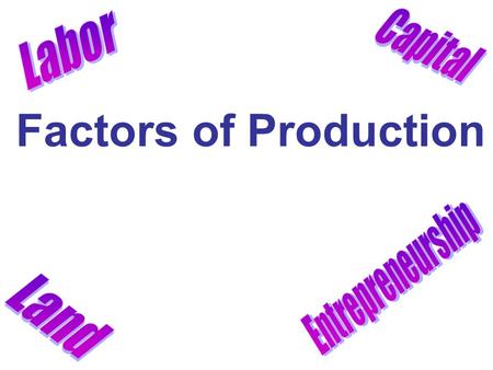 Factors of Production. DO NOW: WEEK 14 Word Bank: Good, Consumers, Scarcity, Limited, Wants, Producers, Unlimited, Service, Needs One of the biggest economic.