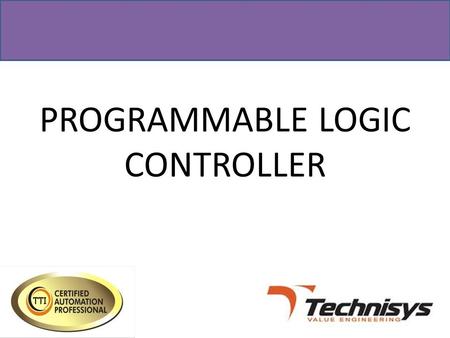 PROGRAMMABLE LOGIC CONTROLLER