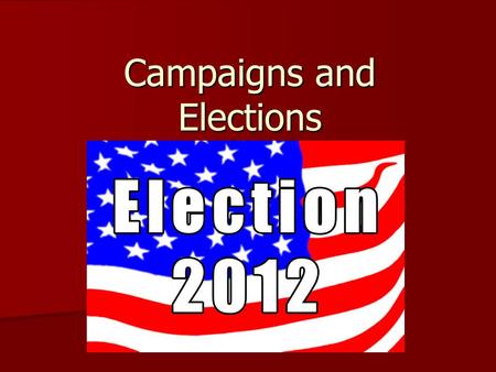 Campaigns and Elections. Extending the Right to Vote Elimination of property requirements (1830) Black males can vote after 15th Amendment (1870) Women.