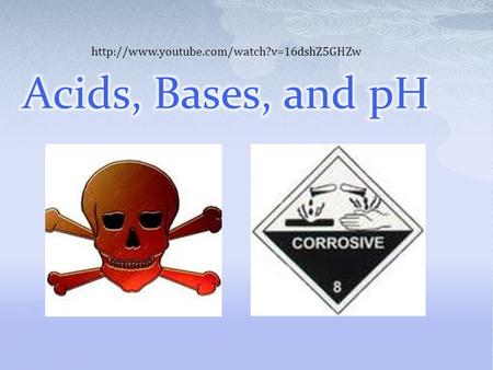  Acid: Solutions that have more H⁺ ions than water and have pH values less than 7.