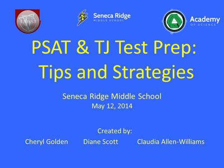 PSAT & TJ Test Prep: Tips and Strategies