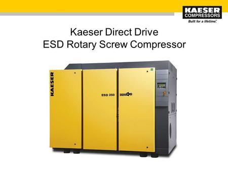 Kaeser Direct Drive ESD Rotary Screw Compressor