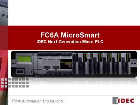 FC6A MicroSmart IDEC Next Generation Micro PLC