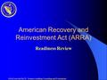 OSAE sets the PACE: Premier Auditing Consulting and Evaluations! American Recovery and Reinvestment Act (ARRA) Readiness Review.