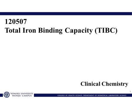 Total Iron Binding Capacity (TIBC)