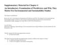 Supplementary Material for Chapter 4 An Introductory Examination of Worldviews and Why They Matter For Environmental and Sustainability Studies This chapter.