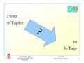 Axel Naumann, DØ University of Nijmegen, The Netherlands 6/20/2001 Dutch Morning Meeting 1 From n-Tuples to b-Tags ?