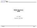 Quarterly 1 NASA Quarterly UVIS Q2 - 2009 (February - April 2009)