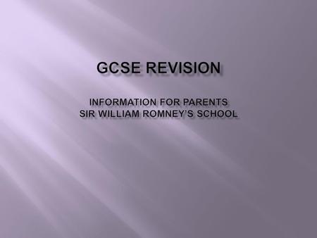  Friday 13 th May  Exams start for all at the start of May –Art exams are in the last week in April.  Revision sessions and additional lessons during.