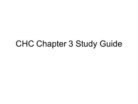 CHC Chapter 3 Study Guide. 1. Describe the difference between dominant and recessive alleles. When do you see dominant and recessive traits in the offspring.