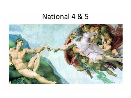 National 4 & 5. Rationale Respond to design brief Communicate personal thoughts, feelings & ideas Demonstrate problem solving &critical thinking Plan,