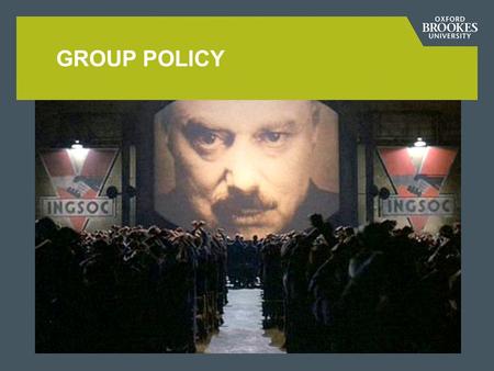 GROUP POLICY. Group Policy is a hierarchical infrastructure which allows systems administrators to configure computer and user settings from a central.