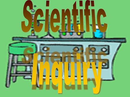 Scientific Inquiry is a process used to investigate a problem or question.