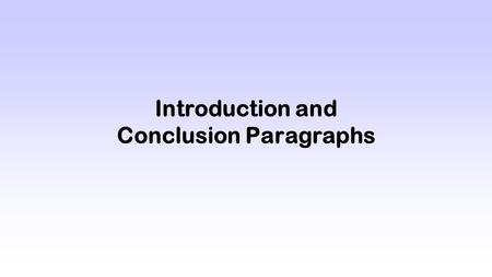 Introduction and Conclusion Paragraphs. Hook (H) The opening sentence of your essay; grabs the reader’s attention and sets up what your paper will be.