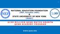 $100 MILLION QZAB MATCH GRANT& QZAB ACADEMY PROGRAM WWW.QZAB.ORG NATIONAL EDUCATION FOUNDATION (NEF, founded 1989) & STATE UNIVERSITY OF NEW YORK (SUNY)