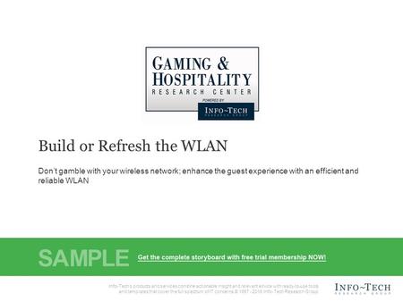 Info-Tech Research Group1 1 Info-Tech Research Group, Inc. Is a global leader in providing IT research and advice. Info-Tech’s products and services combine.