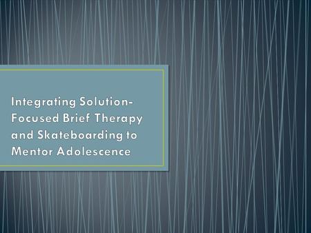 The following concepts related to Solution-Focused Brief Therapy are not my own. Solution Focused Brief Therapy was created roughly 30 years ago by Insoo.