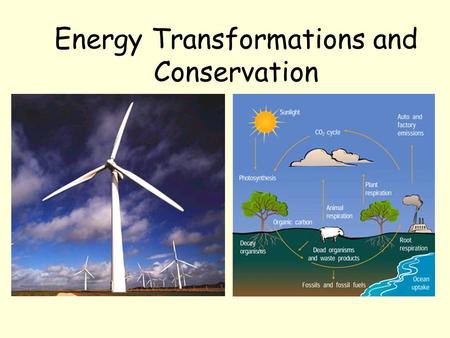 Energy Transformations and Conservation. Energy Transformations What does flowing water have to do with electricity? You may already know that the mechanical.