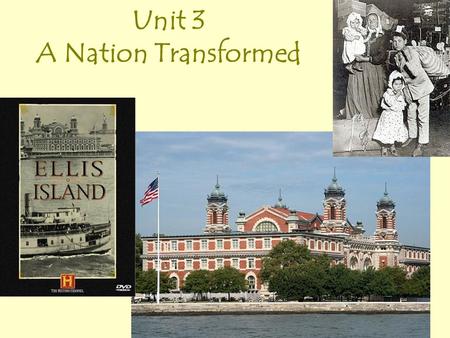 Unit 3 A Nation Transformed What is immigration? Immigration is the act of leaving one’s homeland to live in another country, usually permanently.