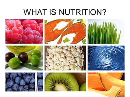 WHAT IS NUTRITION?. Nutrition is the Science of how your body uses food. Two aspects: Energy from food. Measured in calories. Energy = ability to do work.