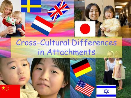 Cross-Cultural Differences in Attachments. What has psychological research found? RESEARCH HAS FOUND SIMILARITIES: Van Ijzendoorn and Kroonenberg (1988)