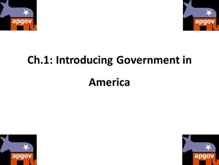 Ch.1: Introducing Government in America. Politics matter!!! ex. of politics impacting everyday lives: Public schools can’t discriminate against females.