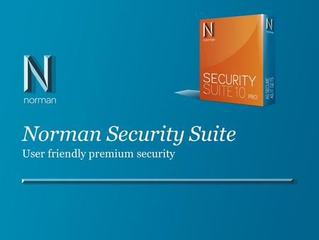 Norman Security Suite User friendly premium security.