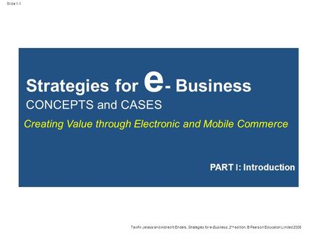 Strategies for e- Business