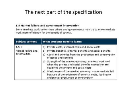 The next part of the specification. The key factors of 1.5 There are basics that need to understood before we can start 1.5 – basic terminology.