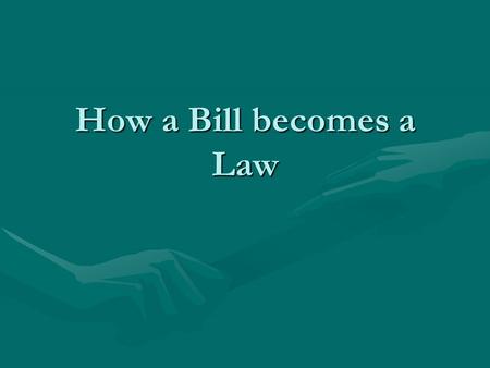 How a Bill becomes a Law. Starter Who is the leader of senate?Who is the leader of senate?