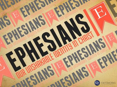 EPHESIANS 1:15-23 I have not stopped giving thanks for you, remembering you in my prayers. 15 For this reason, ever since I heard about your faith in.