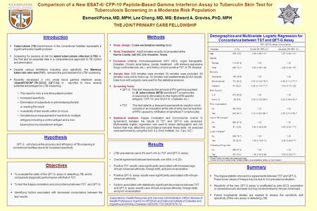 Comparison of a New ESAT-6/ CFP-10 Peptide-Based Gamma Interferon Assay to Tuberculin Skin Test for Tuberculosis Screening in a Moderate Risk Population.