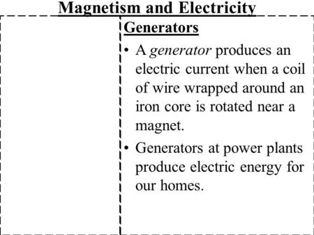 Magnetism and Electricity