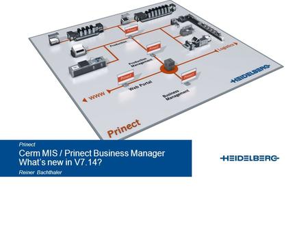 Cerm MIS / Prinect Business Manager What’s new in V7.14?