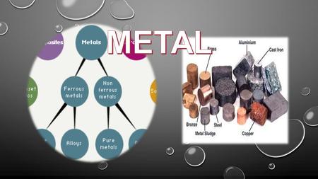 Metals can be either ferrous or non-ferrous. Ferrous metals contain iron while non-ferrous metals do not.Metals can be either ferrous or non-ferrous.