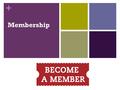 + Membership. + Some Precedents Acts 2:37-47 Hebrews 10:25 Counting: Israel Events Disciples.