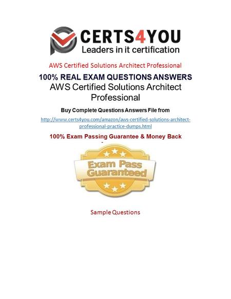 100% Exam Passing Guarantee & Money Back Assurance