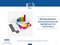 Eurostat 1 Writing Statistics: Relevant parameters for highlighting in the article/report CONTRACTOR IS ACTING UNDER A FRAMEWORK CONTRACT CONCLUDED WITH.