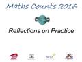 Reflections on Practice Maths Counts 2016. The Introduction of Theorem 19.