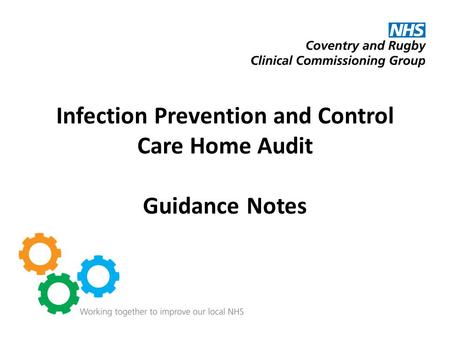 Infection Prevention and Control Care Home Audit Guidance Notes.